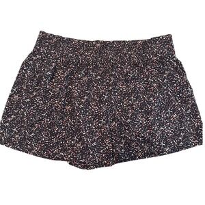 Athleta High Rise Printed Athletic Shorts Women's XL Running Activewear Lining